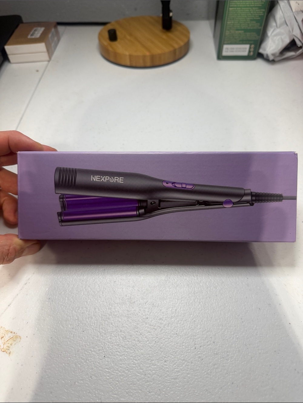 NexPore Purple Ceramic Waver - Women Hair Styling Iron